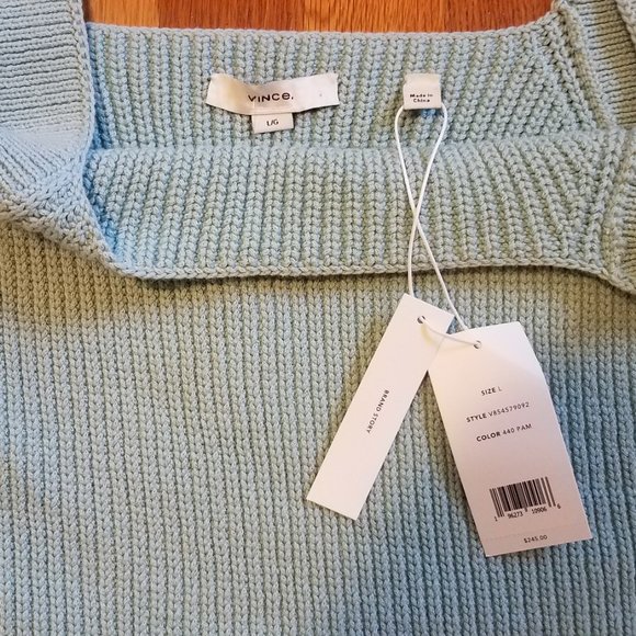 NWT Vince Square Neck Camisole Sz Large V854579092 $245 - Picture 7 of 7